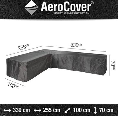 Loungesethoes hoekset links 330x255x100xH70 cm - Aerocover