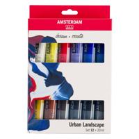 Bruynzeel Amsterdam standard series acrylverf urban landschap set 20ml, 12dlg.