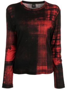 Y's t-shirt à motif abstrait - Rouge