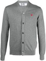 Comme Des Garçons Play cardigan à logo brodé - Gris