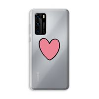 Hartje: Huawei P40 Transparant Hoesje