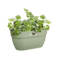 ELHO - Vaso da fiori - Vibia Campana Easy Hanger Medium - Verde pistacchio - Balcone esterno - L 24,1 x P 36 x H 26,5 cm