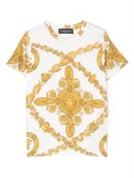 Versace Kids t-shirt à imprimé Greca - Blanc