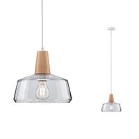 Paulmann Neordic Ylvie 79744 Hanglamp LED E27 20 W Hout, Helder - thumbnail