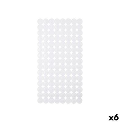 Antislipmat voor in de douche Berilo Wit PVC 6 x 38 x 6 cm 68 x 36 x 1 cm 68 x 1 x 36 cm (6 Stuks)