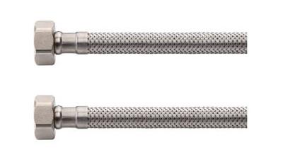 Riko Flexibele aansluitslang 1/2" bi x 1/2" bi 60 cm RVS
