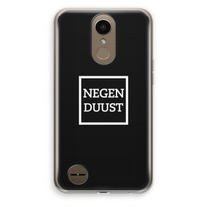 Negenduust black: LG K10 (2017) Transparant Hoesje