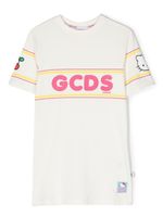 Gcds Kids robe à logo imprimé - Blanc