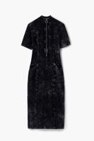 Denim midi-jurk - BLACK - L