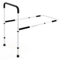 Bedhulpreling Verstelbare Bedframe Stang Valpreventie Veiligheidsgriff voor Senioren Wit