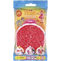 Hama strijkkralen 1000 stuks rood neon