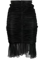 Blumarine jupe crayon à fronces - Noir