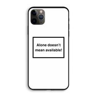 Alone: iPhone 11 Pro Biologisch afbreekbaar hoesje