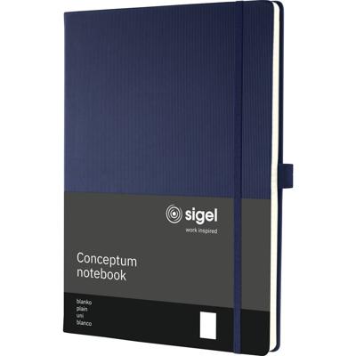 Sigel CO684 Notitieboek Conceptum Hardcover DIN A4 Blanco Donkerblauw Aantal paginas: 97