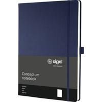 Sigel CO684 Notitieboek Conceptum Hardcover DIN A4 Blanco Donkerblauw Aantal paginas: 97