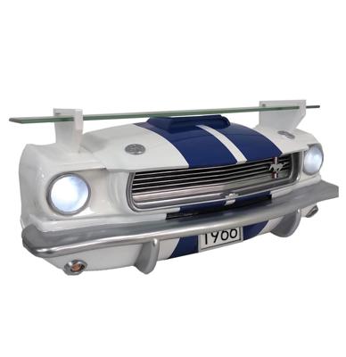 1966 Shelby GT 350 Ford Mustang Autoneus Als Muurplank Wit/Blauw