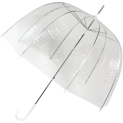 Paraplu transparant - kunststof/staal - D75 cm - koepelparaplu