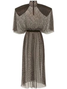 Dolce & Gabbana robe longue à ornements strassés - Gris