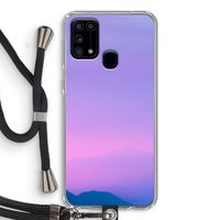Sunset pastel: Samsung Galaxy M31 Transparant Hoesje met koord