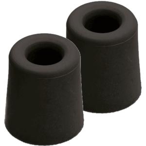 Deurstopper - 4x - rubber - zwart - 2,4 x 3 cm - deurbuffer - deurstoppers