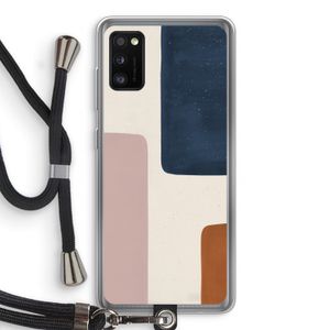 Geo #5: Samsung Galaxy A41 Transparant Hoesje met koord