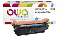 Tonercartridge owa hp ce401a blauw