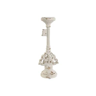 Kaarshouder Home ESPRIT Wit Hars 18 x 18 x 50 cm 18 x 15 x 51,5 cm