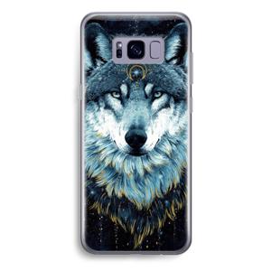 Darkness Wolf: Samsung Galaxy S8 Plus Transparant Hoesje