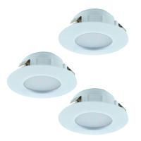 Eglo Set van 3 inbouwspotsPineda rond wit - 95814