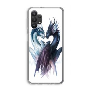 Yin Yang Dragons: Samsung Galaxy A32 5G Transparant Hoesje