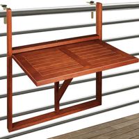 Casaria - Balkon hangtafel - Acaciahout 65x45x87cm FSC-gecertificeerd inklapbaar - thumbnail