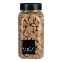 Mica Decorations decoratie stenen - 650ml - terra mix - hobby steentjes