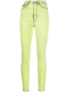 Philipp Plein legging à taille haute - Jaune