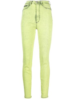 Philipp Plein jegging Super High Waist - Jaune