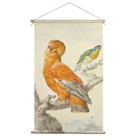 Textielposter Twee Exotische Vogels 90x135