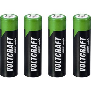 VOLTCRAFT VC-16026010 Oplaadbare AA batterij (penlite) NiMH 1800 mAh 1.2 V 4 stuk(s)