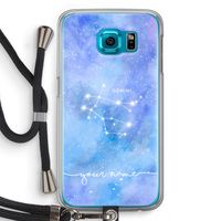 Sterrenbeeld - Licht: Samsung Galaxy S6 Transparant Hoesje met koord