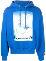 Heron Preston hoodie à imprimé Censored Heron - Bleu