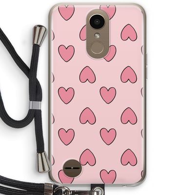 Ondersteboven verliefd: LG K10 (2017) Transparant Hoesje met koord