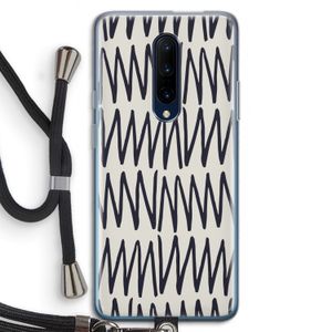 Marrakech Zigzag: OnePlus 7 Pro Transparant Hoesje met koord