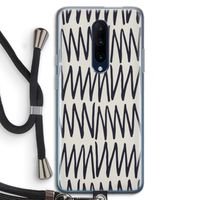 Marrakech Zigzag: OnePlus 7 Pro Transparant Hoesje met koord