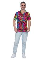 Party Blouse Heren Neon Zebra