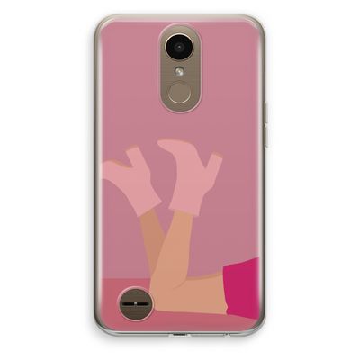 Pink boots: LG K10 (2017) Transparant Hoesje