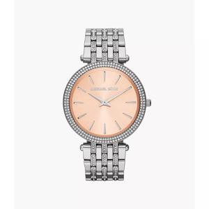 Michael Kors Dames Darci MK3218 zilver glitter roestvrij staal Japans quartz modehorloge