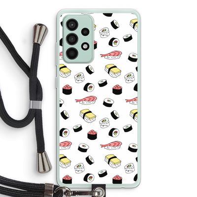 Sushi time: Samsung Galaxy A52s 5G Transparant Hoesje met koord