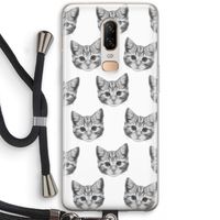 Kitten: OnePlus 6 Transparant Hoesje met koord