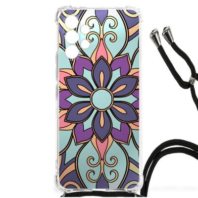 Samsung Galaxy A13 4G Case Purple Flower