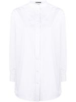 Jil Sander band-collar cotton poplin shirt - Blanc - thumbnail