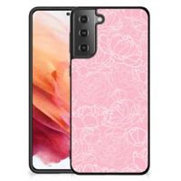 Samsung Galaxy S21 Bloemen Hoesje White Flowers
