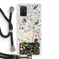 Sweet little flowers: Samsung Galaxy A71 Transparant Hoesje met koord